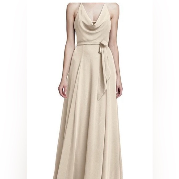 Amsale Dresses & Skirts - Amsale Daryn Bridesmaid Dress in Fawn/Taupe